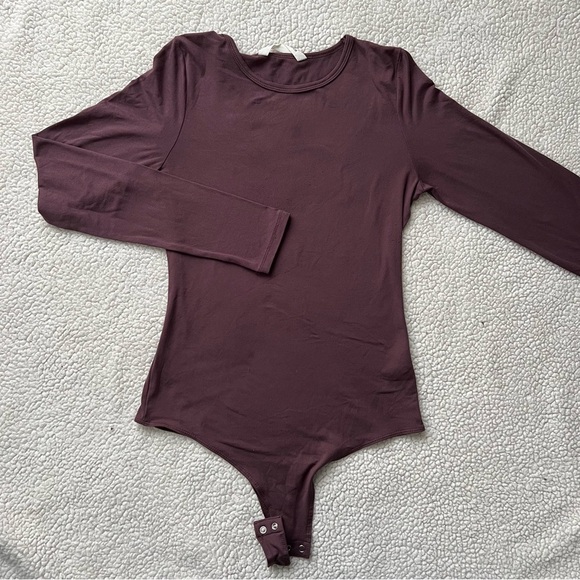 Bluenotes Purple Long Sleeve Bodysuit - Picture 2 of 10